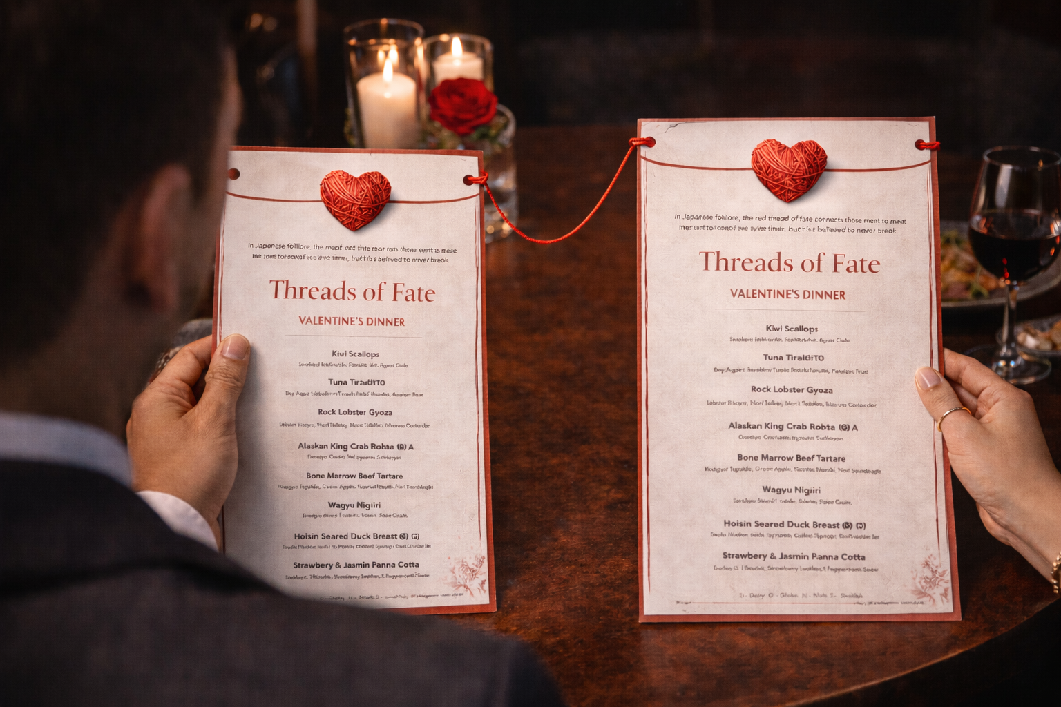 Valentine's Menu Preview